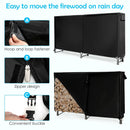 4 Feet/5 Feet/6 Feet/8 Feet Firewood Storage Log Rack by DirectDeals