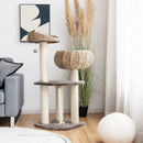 41 Inch Rattan Cat Tree with Napping Perch by LJGDeals