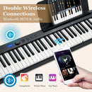 88-Key Foldable Digital Piano with MIDI and Wireless BT by LJGDeals