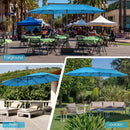 15 Feet Patio Double-Sided Umbrella with Hand-Crank System by LJGDeals