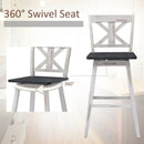 Set of 2 360-Degree Swivel Bar Stools for Home Restaurant by LJGDeals