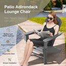 Patio HDPE Adirondack Chair with Retractable Ottoman by LJGDeals