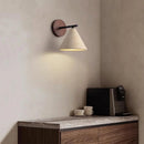 Conical Finley Travertine Wall Lamp