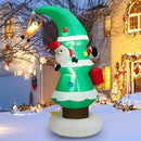 8 Feet Inflatable Christmas Tree with Santa Claus by LJGDeals