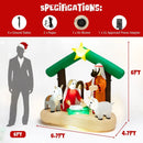 6.7 Feet Christmas Inflatable Nativity Scene with LED Lights by LJGDeals