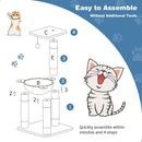 Multi-level Cat Tree with Scratching Posts and Cat Hammock by LJGDeals