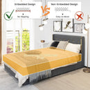 Full/Queen Size Upholstered Bed Frame with 4 Storage Drawers by LJGDeals