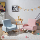 Kids Rocking Chair with Solid Wood Legs by LJGDeals