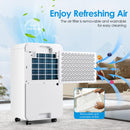 32 Pints 2000 Sq. Ft Dehumidifier for Home and Basements with 3-Color Digital Display-White