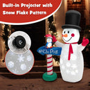 6 Feet Inflatable Christmas Decoration with Built-in Snowflake Projector by LJGDeals