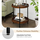2-Tier Retro End Table with Bottom Shelf by LJGDeals