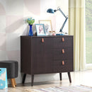 3-drawer Sideboard Storage Display Cabinet-Brown by LJGDeals