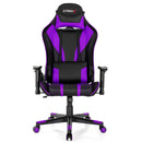 Gaming Chair Adjustable Swivel Computer Chair with Dynamic LED Lights by LJGDeals