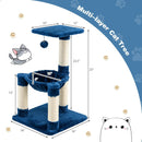 Multi-level Cat Tree with Scratching Posts and Cat Hammock by LJGDeals