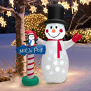 6 Feet Inflatable Christmas Decoration with Built-in Snowflake Projector by LJGDeals