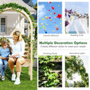 Wooden Garden Bench Arch Pergola Outdoor Arbor by LJGDeals
