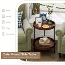 2-Tier Retro End Table with Bottom Shelf by LJGDeals