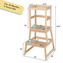 2-in-1 Multifunctional Toddler Step Stool with Safety Rail by LJGDeals