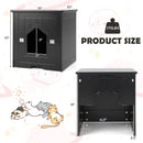 Cat Litter Box Enclosure with Flip Magnetic Half Door by LJGDeals