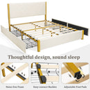Full Size/Queen Size Upholstered Bed Frame with Adjustable Headboard and 4 Drawers by LJGDeals