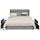 Bed Frame Mattress Foundation with 4 Storage Drawers by LJGDeals