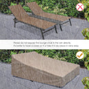 2-Person Patio Chaise Lounge with Middle Panel-Brown by LJGDeals
