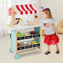 Kids Wooden Ice Cream Cart with Chalkboard and Storage by LJGDeals