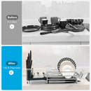 Aluminum Expandable Dish Drying Rack with Drainboard and Rotatable Drainage Spout by LJGDeals