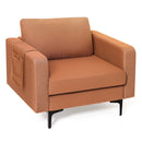 Modern Accent Armchair with Side Storage Pocket by LJGDeals
