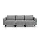 3-Seat Sectional Sofa Couch with Armrest Magazine Pocket and Metal Leg by LJGDeals