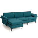 Extra Large Modular L-shaped Sectional Sofa with Reversible Chaise for 4-5 People by LJGDeals