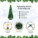 6.2 Feet Pop-up Lighted Christmas Tree with 282 RGB LED Lights-Green by DirectDeals