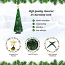 6.2 Feet Pop-up Lighted Christmas Tree with 282 RGB LED Lights-Green by LJGDeals