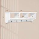 Wall Mount Cubby Organizer Hooks Entryway Storage Shelf by LJGDeals