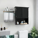 2-Door Wall Mount Bathroom Storage Cabinet with Open Shelf by LJGDeals