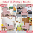 Kids Rocking Chair with Solid Wood Legs by LJGDeals