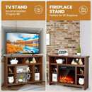 Modern Corner TV Stand with Adjustable Shelves for TVs up to 48 Inch by LJGDeals