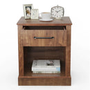 Compact Nightstand with Drawer and Shelf by DirectDeals