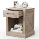 Compact Nightstand with Drawer and Shelf by LJGDeals