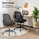 Adjustable Mesh Office Chair Rolling Computer Desk Chair with Flip-up Armrest by LJGDeals