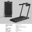 2-in-1 Folding Treadmill with Dual LED Display by LJGDeals