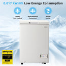 3.5/5 Cu.ft Compact Chest Freezer with Basket