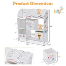 Wooden Children Storage Cabinet with Storage Bins by LJGDeals