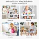 4-in-1 Convertible Baby High Chair Infant Feeding Chair with Adjustable Tray by LJGDeals