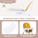 4-in-1 Convertible Baby High Chair Infant Feeding Chair with Adjustable Tray