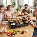Electric Raclette Grill with 4 Nonstick Woks and Spatulas by DirectDeals