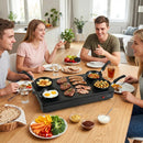 Electric Raclette Grill with 4 Nonstick Woks and Spatulas by LJGDeals