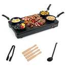 Electric Raclette Grill with 4 Nonstick Woks and Spatulas by LJGDeals