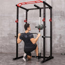 1000LBS Multi-Functional Barbell Rack Squat Power Cage With Weight Bench (SAK35822)