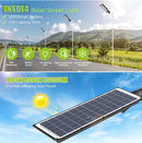 1000W Solar Street Light Motion Sensor, 80000LM IP65 Waterproof with Remote Control